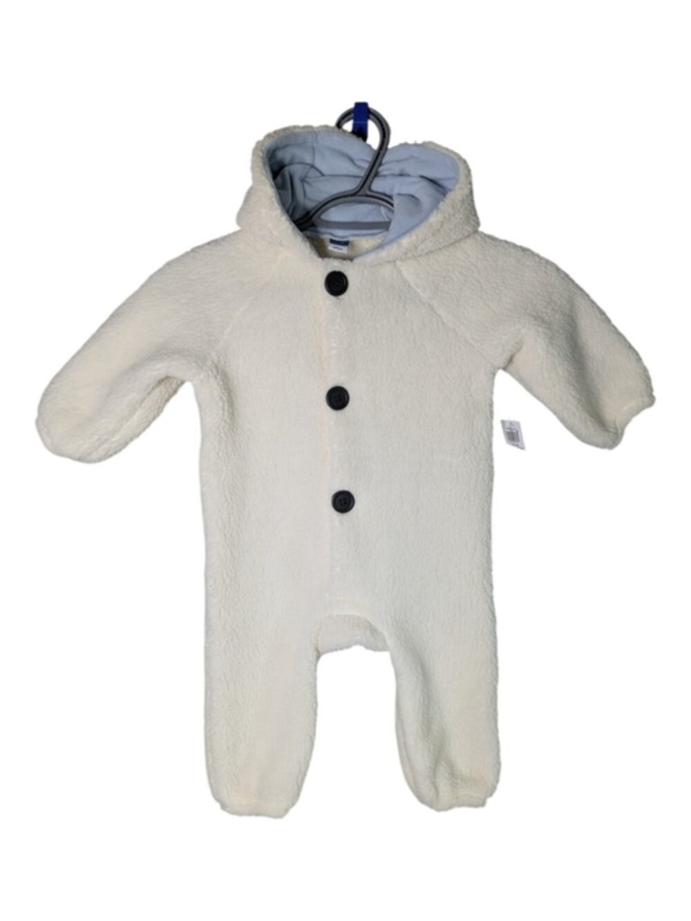 NWT Old Navy Unisex Hooded Sherpa Snowman One-Piece Size 12-18 Months